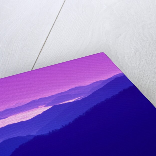 Great Smoky Mountains Under a Purple Sky by Anonymous