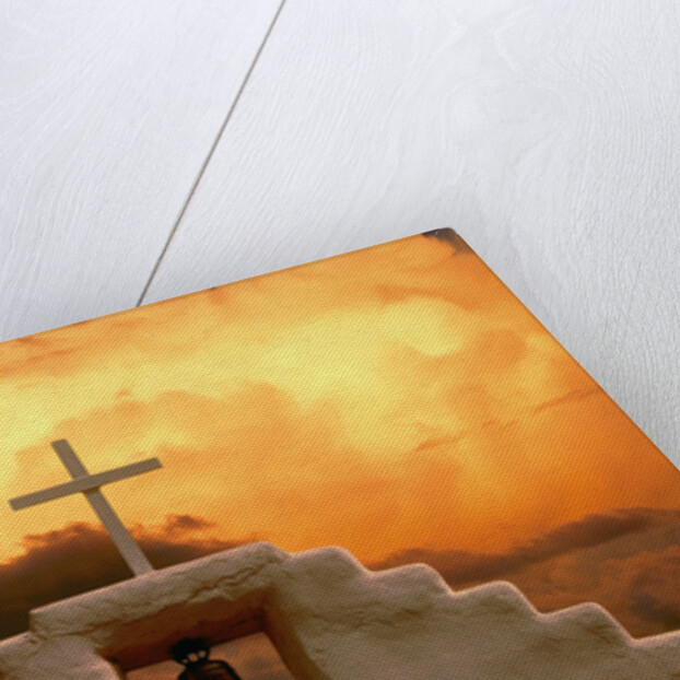 Church Bell and Cross at Twilight by Anonymous