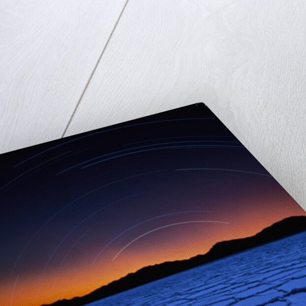Star Trails Over Salt Pan by Anonymous