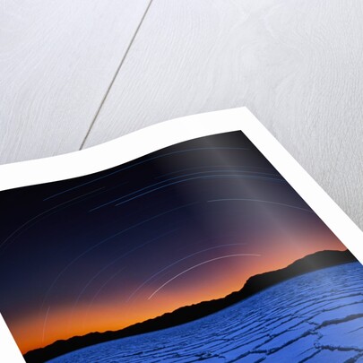 Star Trails Over Salt Pan by Anonymous