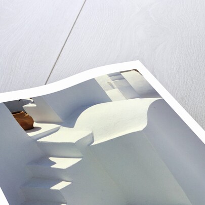 Stairway and Landing of a Whitewashed Church by Anonymous