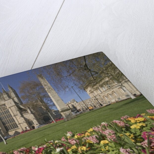 Gardens on East Side of Bath Abbey by Corbis