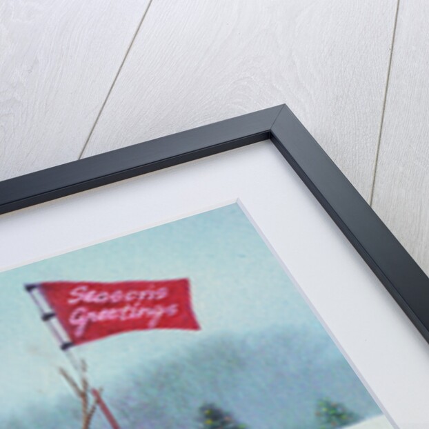 Golfing Snowman by Kirsten Soderlind