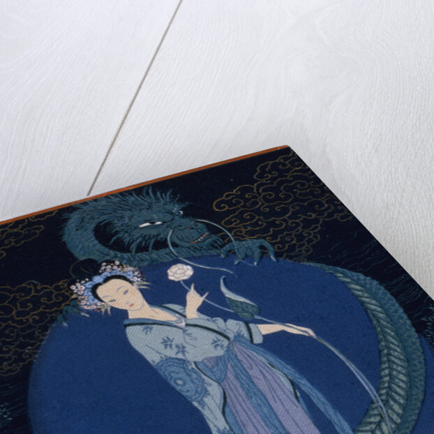 Lady With a Dragon by Georges Barbier