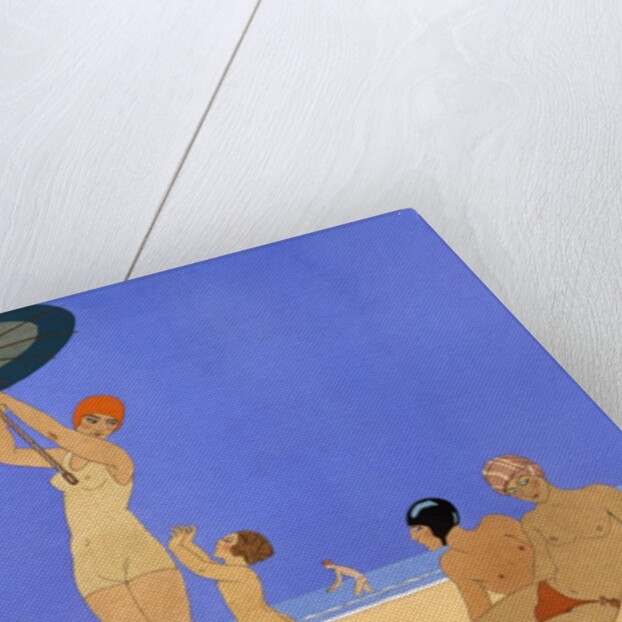At the Lido by Georges Barbier