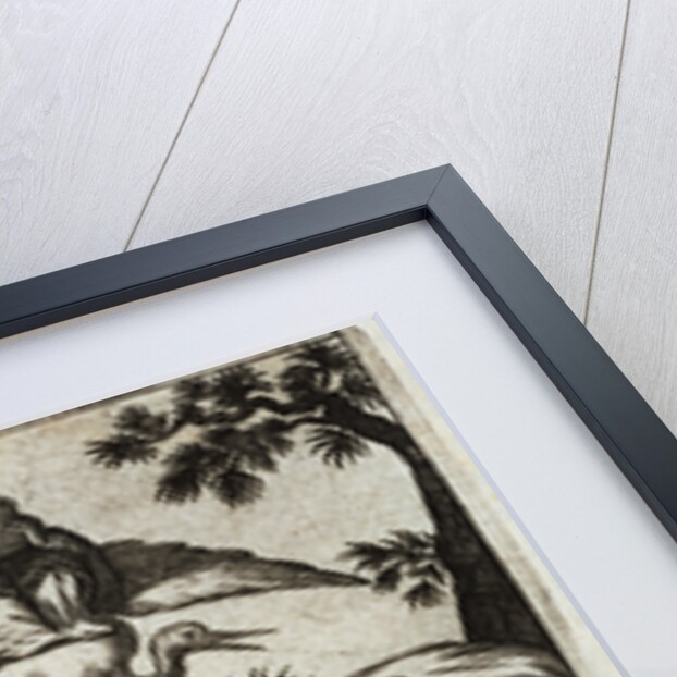 17th-Century Engraving Depicting Chinese Merchants Consulting Fortune Tellers by Anonymous