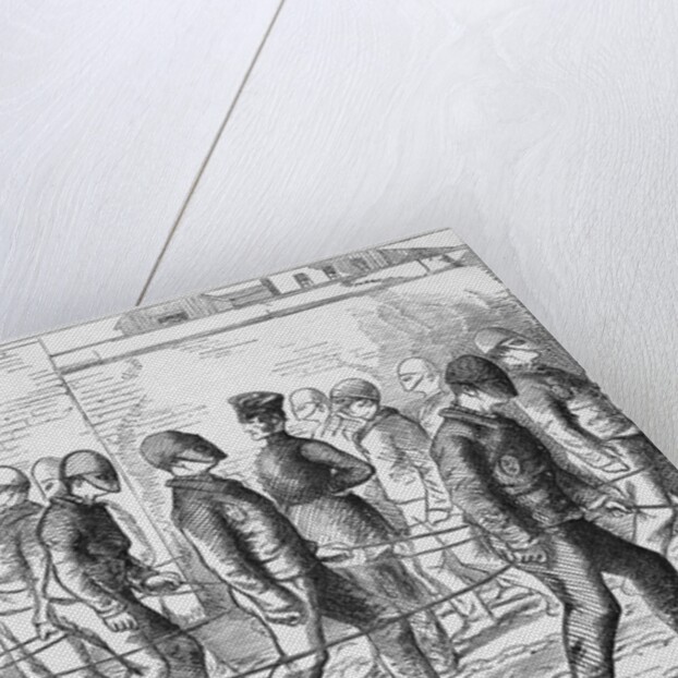 Engraving Depicting Convicts Exercising in Pentonville Prison by Anonymous