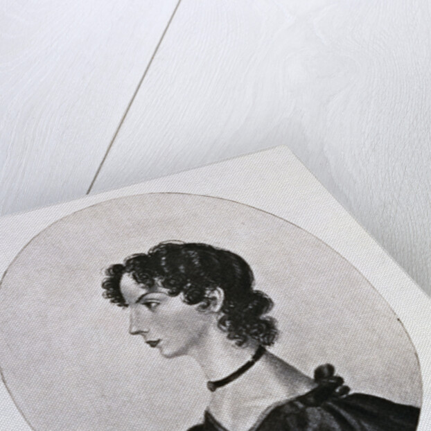 Engraving of Anne Bronte by Walker and Boutall
