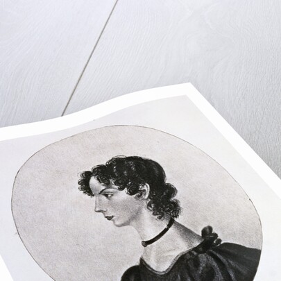 Engraving of Anne Bronte by Walker and Boutall