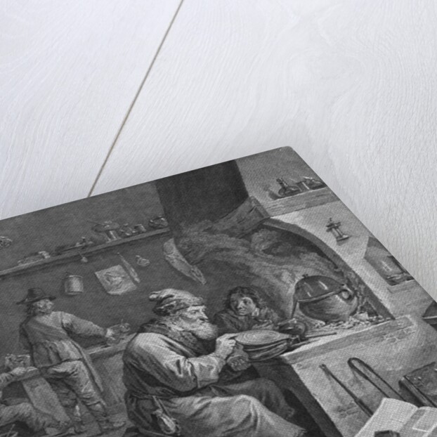 Laboratory of an Alchemist Engraving by Fenier