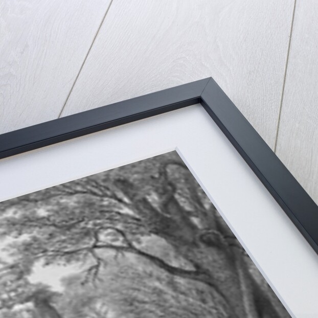 19c Print of the Elephant Gateway with Khmer Buddhists at Temple of Angkor Thom by Anonymous