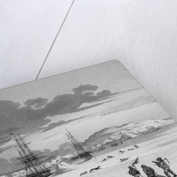 Cutting into Winter Island by Edward Finden