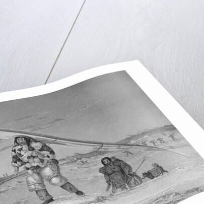 Illustration of an Inuit Family of Igloolik by Edward Finden