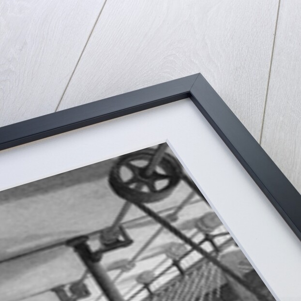 Print Depicting Workers at a Textile Factory by Anonymous