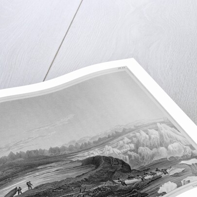 Launching Boats Across a Reef Opposite to Mount Conybeare by Edward Finden