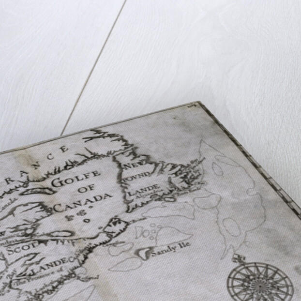 Early 17th-Century Map of the North American Coast from Cape Cod to Newfoundland by Anonymous