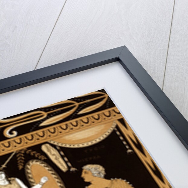 19th Century Greek Vase Illustration of Cassandra with Apollo and Minerva by Anonymous