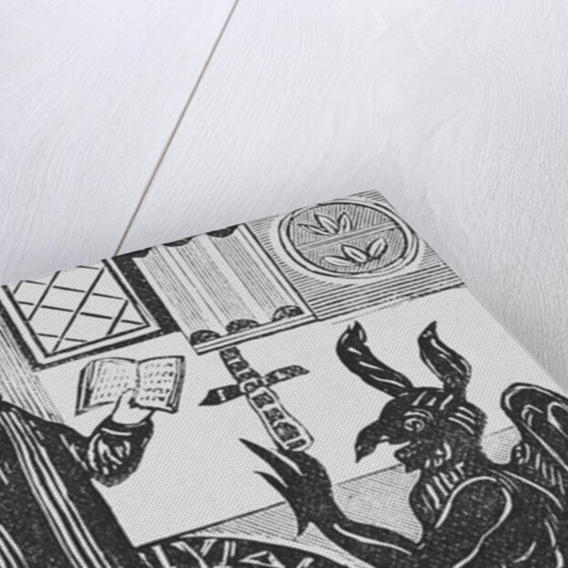 Faust Standing in a Magic Circle Giving Instruction on Devilry by Anonymous