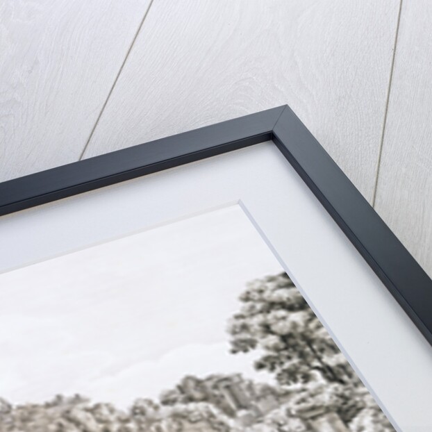 Etching of Tourists on Excavated Roman Road by Luigi Rossini