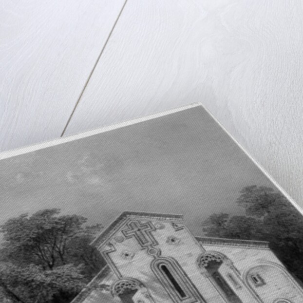 Book Illustration of the Monastery Church of Kaben by Anonymous