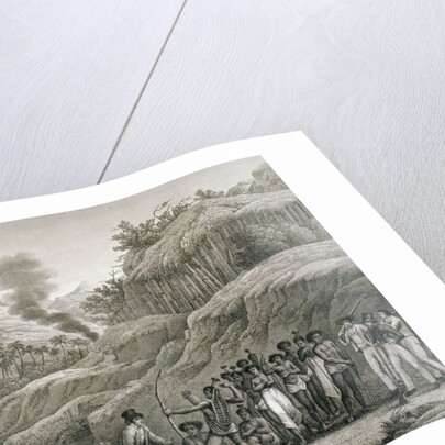 Meeting with the Natives of Ombai Island Book Illustration by Anonymous