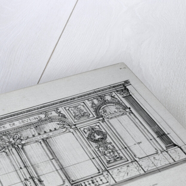 Plan of the Facade of the a la Marquise de Sevigne Shop in Paris by Anonymous