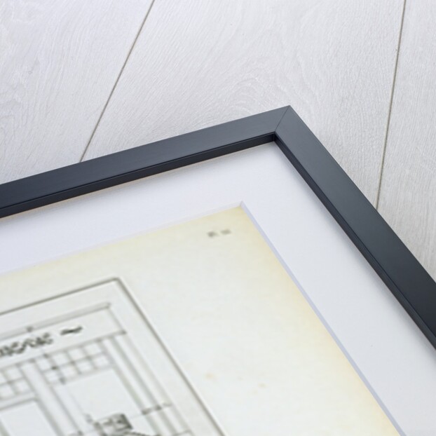 Facade and Blueprint of the Bouquinerie Shop in Paris by Anonymous