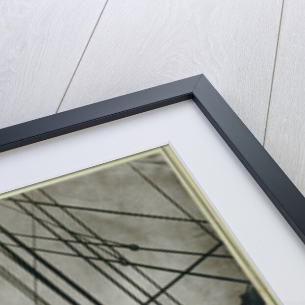 Print of Clothes Drying on the Deck of the SMS Stosch by Anonymous