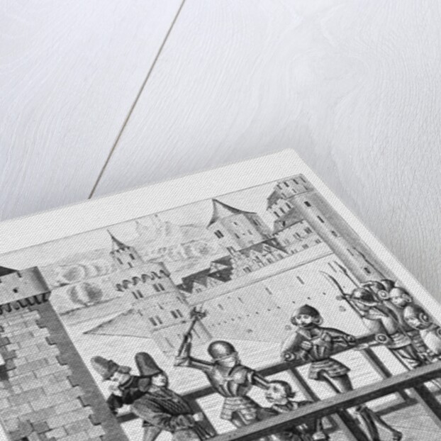 Illustration of the Assassination of Jean Sans Peur in Montreau, 1419 by Anonymous