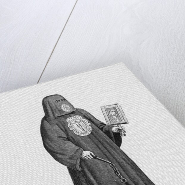 Illustration of a Member of the Brotherhood of Death after a 16th-Century Woodcut by Anonymous