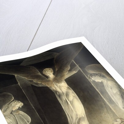 Angels Rolling away the Stone from the Sepulchre By William Blake by Anonymous