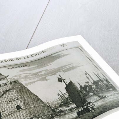 17th-Century Engraving of a Fort at Tientsin by Anonymous