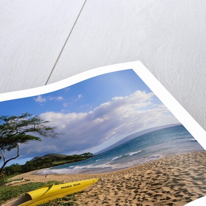 Canoe on Wailea Beach by Anonymous