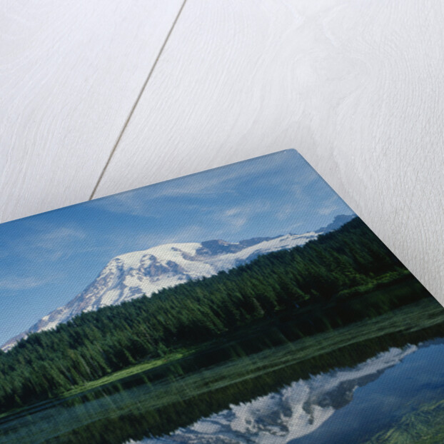 Reflection of Snowcovered Mount Rainier on Reflection Lake by Anonymous