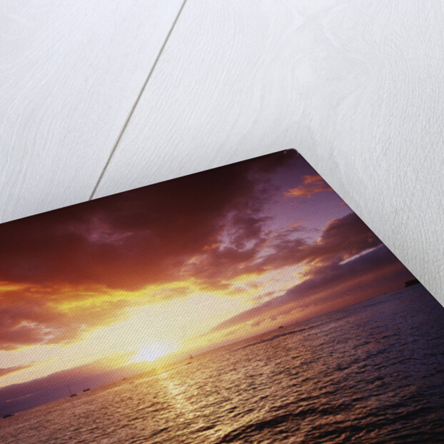 Sun Setting over Pacific Ocean by Anonymous