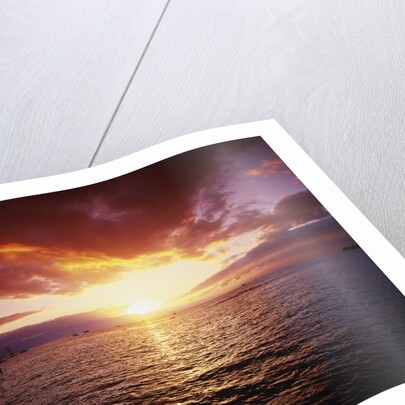 Sun Setting over Pacific Ocean by Anonymous