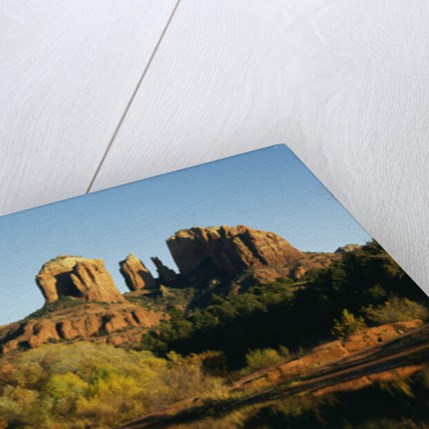 Cathedral Peak Reflecting in Oak Creek by Anonymous