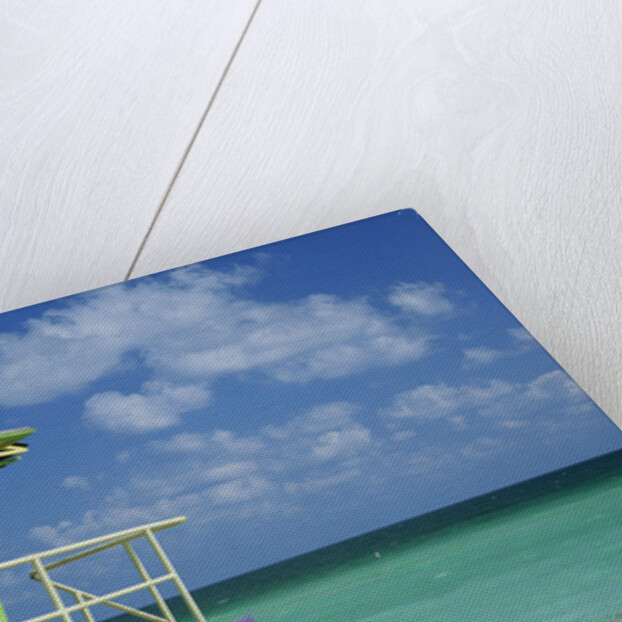 Lifeguard Tower Along South Beach by Anonymous