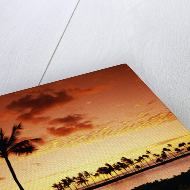Sunset at Anaehoomalu Bay by Anonymous