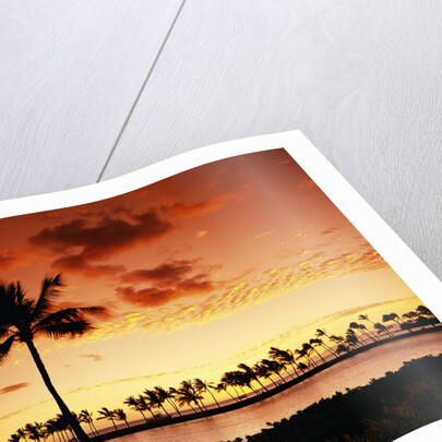 Sunset at Anaehoomalu Bay by Anonymous