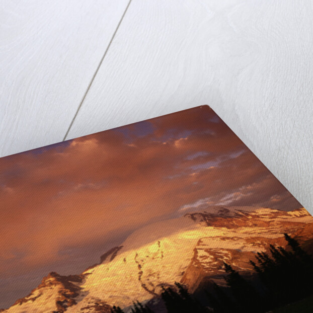 Sunrise on Mount Rainier by Anonymous