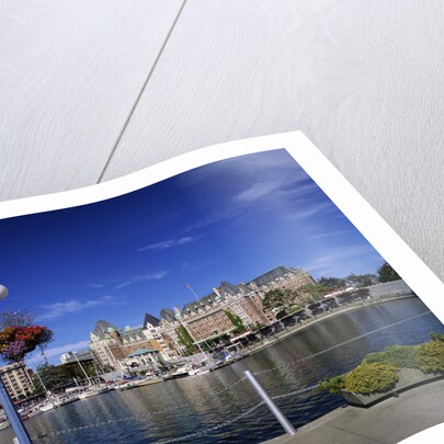 Empress Hotel Along Victoria Harbour by Anonymous