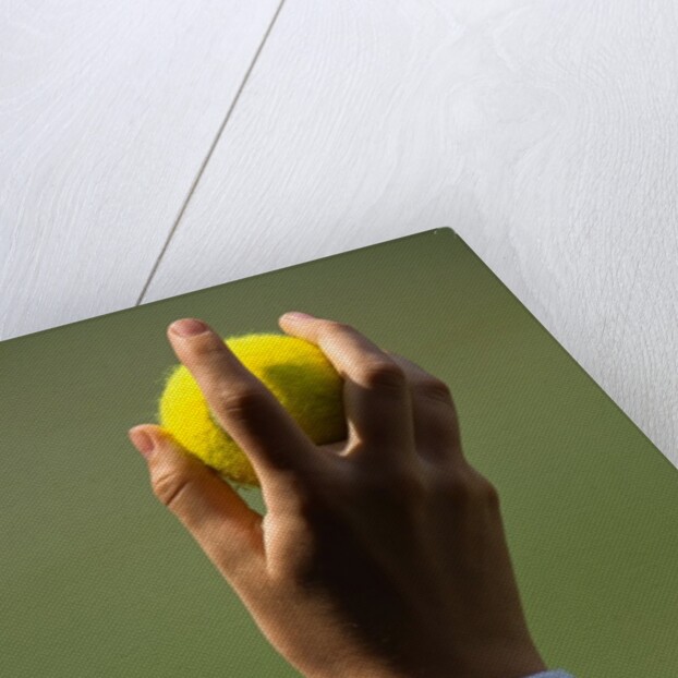 Hand of a Wimbledon Ball Boy Holding a Tennis Ball by Anonymous
