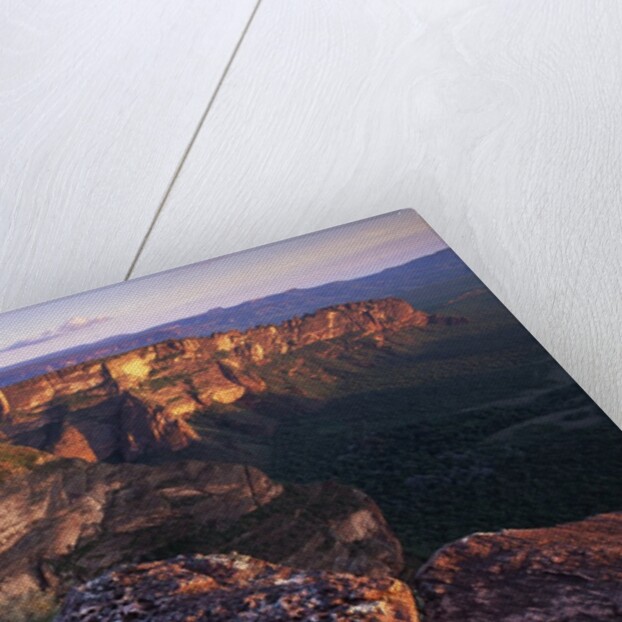 Sandstone Cliffs at Sunset by Anonymous