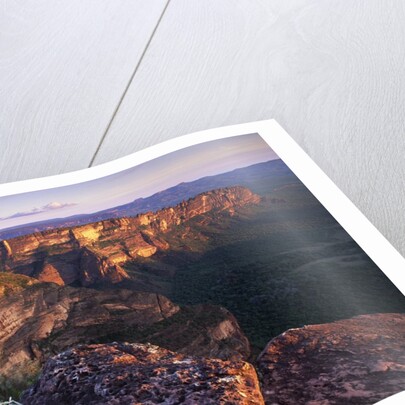 Sandstone Cliffs at Sunset by Anonymous