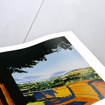View of the Italian Countryside from a Park Path by Anne Belov