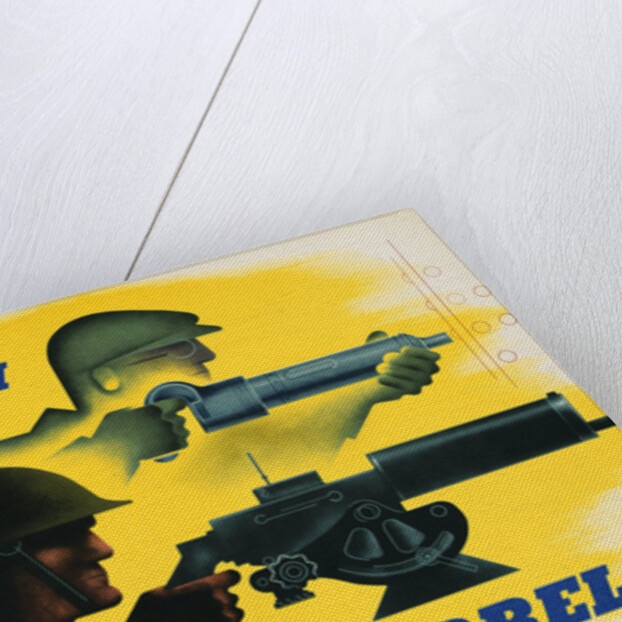 Give 'Em Both Barrels Poster by Jean Carlu