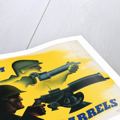 Give 'Em Both Barrels Poster by Jean Carlu