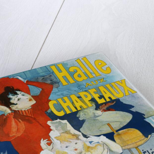 Halle aux Chapeaux Poster by Jules Cheret