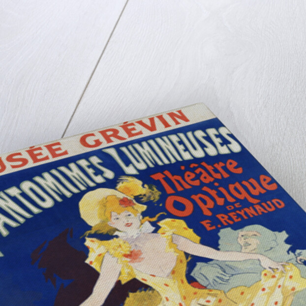 French Poster for Early Motion Picture Pantommes Lumineuses by Jules Cheret